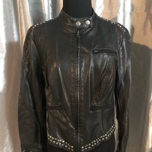 Free People Vegan Size 10 Rivet Jacket